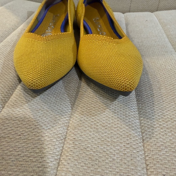 Rothy's Yellow Flats with Blue Accents - Picture 5 of 7